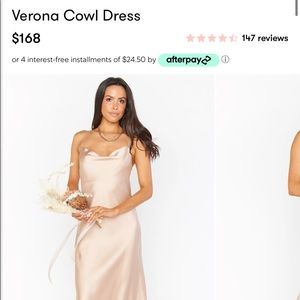 Show me your mumu, Verona cowl dress. Medium.